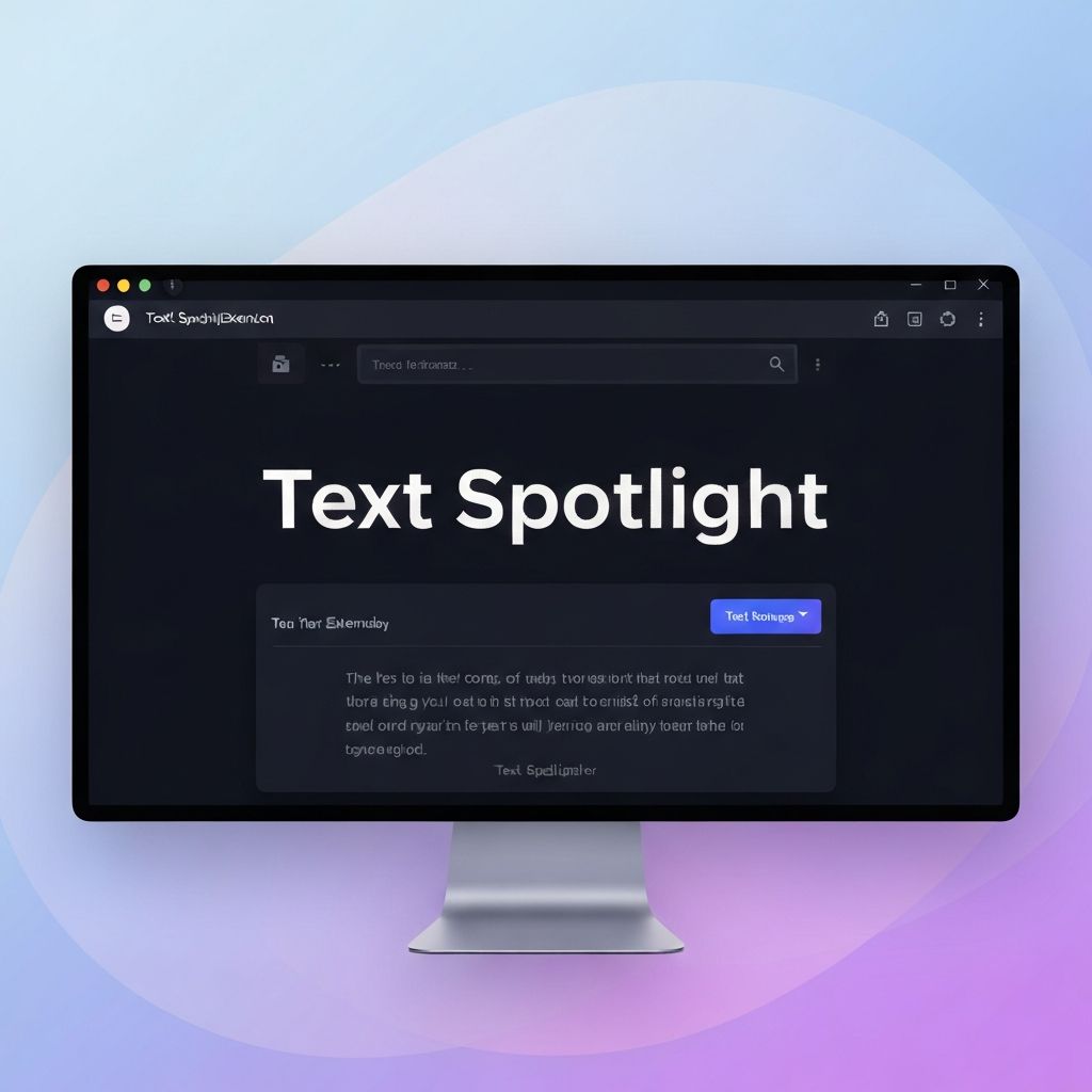 Text Spotlight Interface